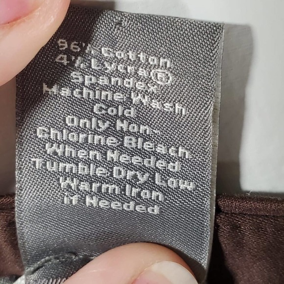 Ann Taylor Lindsay Curvy Capri Pants Brown Size 6 - Picture 6 of 7